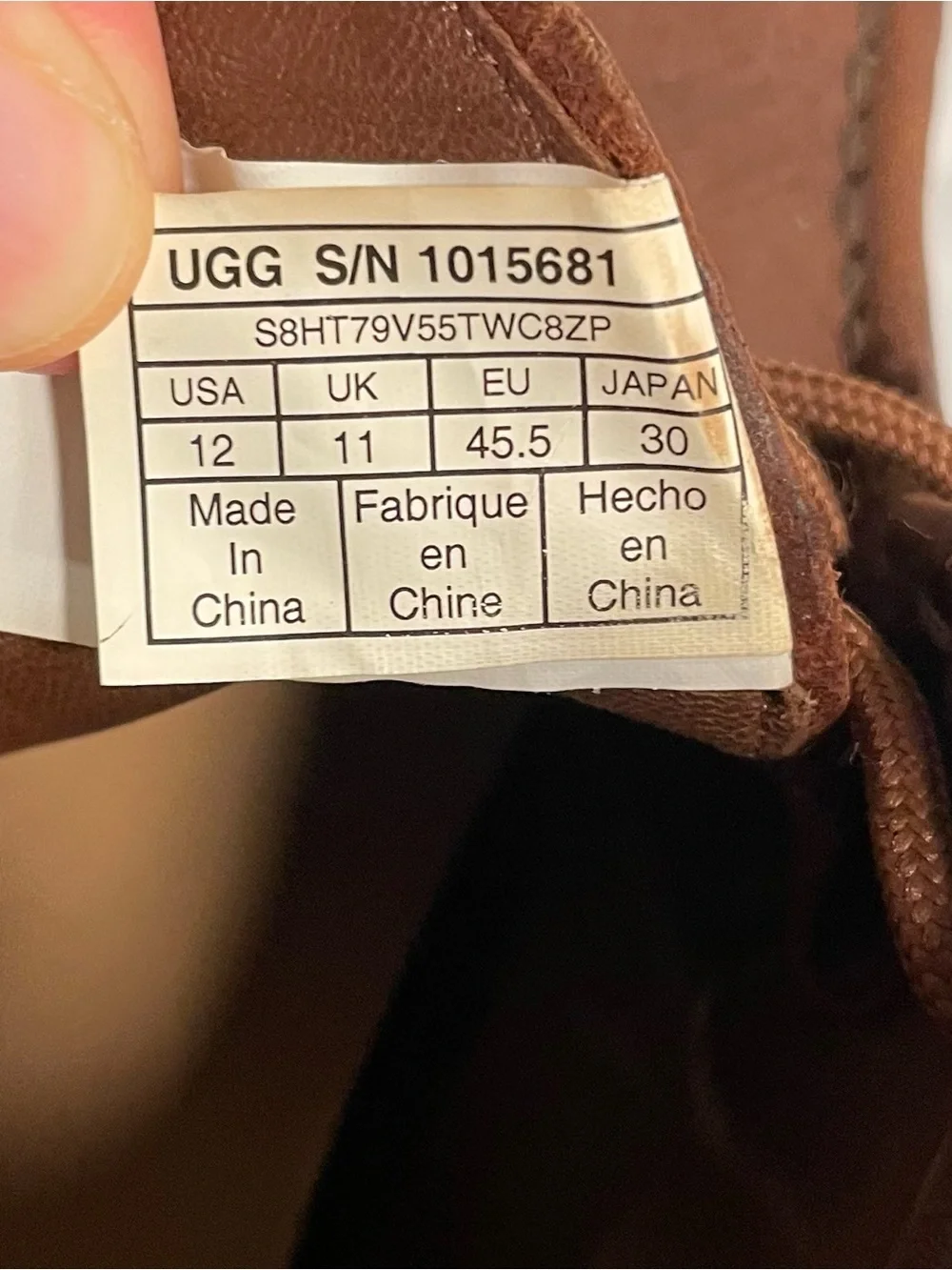 UGG Australia Hendrickson Capra Chukka Boot in Chestnut, 12